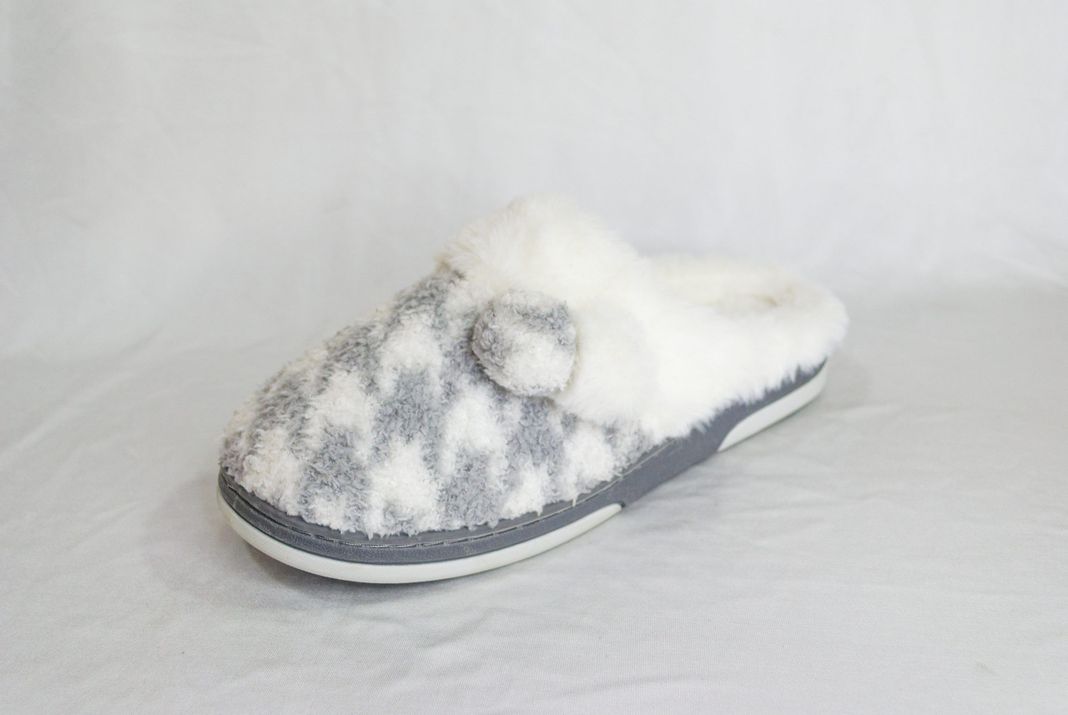 Pantufla Dama Petunia Gris-1