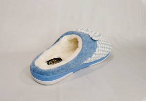 Pantufla Dama Rosario Celeste-2