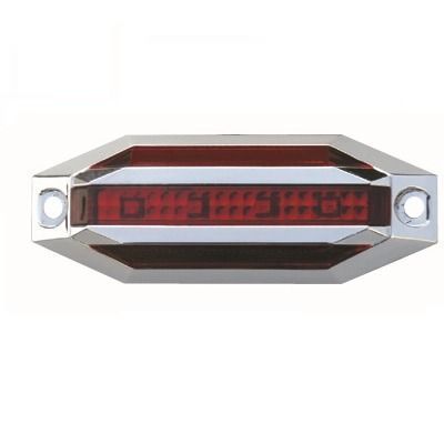 Farol de Señal Ovalado Multivoltaje Color: Rojo 8 LED-0