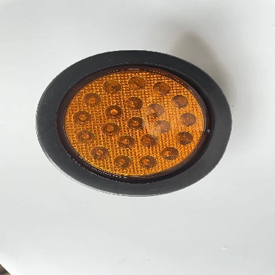 4" Diametro Farol de 21 LED Multivoltaje Ambar-0