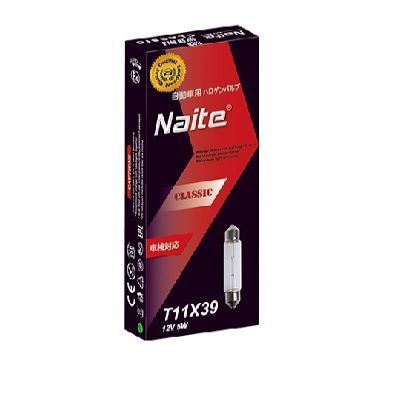 Ampolleta Auto 10unid Naite Bombilla Halógena T11x39 12v 5w-0