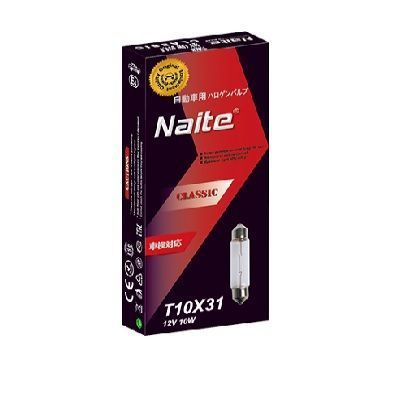 Ampolleta Auto 10unid Naite Bombilla Halógena T10x31 12v 10w-0