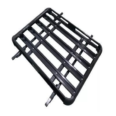 Parrilla Carga Auto Aluminio Negra 127 cms x 90 cms + Barra Porta Equipaje 120 cms-0