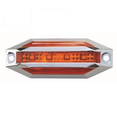 Farol de Señal Ovalado Multivoltaje Color: Ambar 8 LED-0
