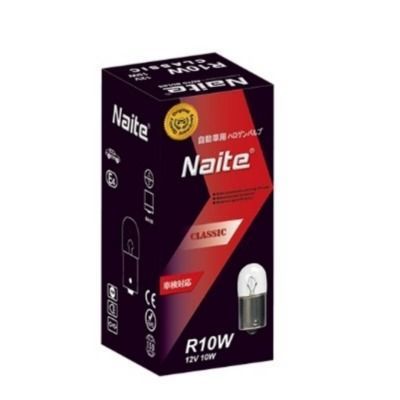 Ampolleta Auto 10 Unid. Naite Bombilla Halógena T8.5 24v 6w-0