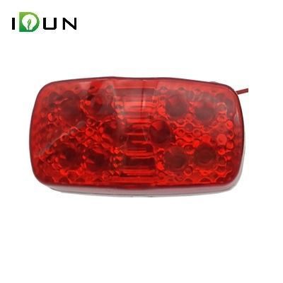 Farol de señal 10x5x2,7CM 10 LED Multivoltaje Rojo-0
