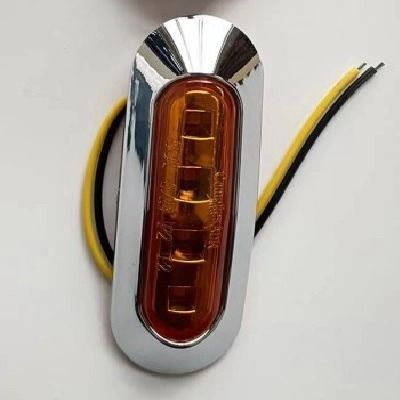 Farol de señal 9,4x3,2x1,6CM 4 LED Multivoltaje Ambar-0