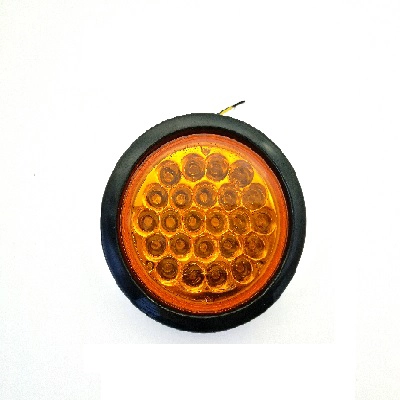 4" Diametro Farol de 24 LED Multivoltaje Ambar-0