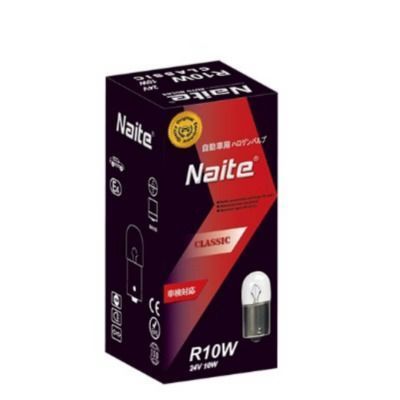 Ampolleta Auto 10 Unid. Naite Bombilla Halógena R5w 12v 5w-0