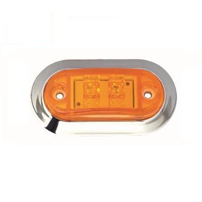 Farol Ovalado Amarillo Multivoltaje-0