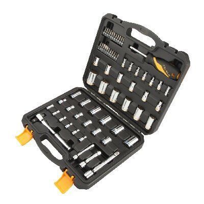 Set de Dados 65 Piezas 3/8", 1/2" y 1/4"