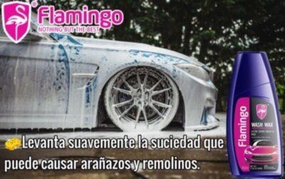 Shampoo Con Cera Para Autos Concentrado 500ml Flamingochile-1