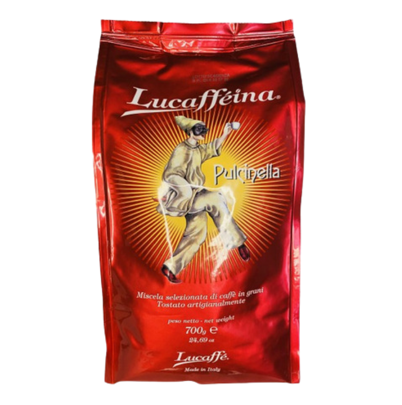 Lucaffe Pulcinella, Café en Grano 700 Gr-0