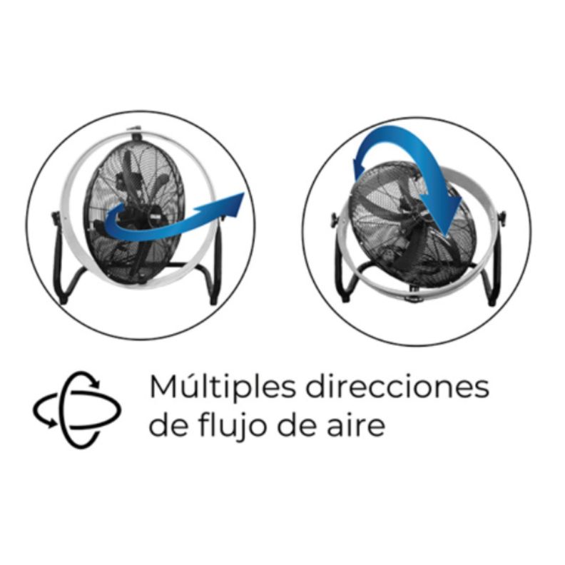 Ventilador Piso Calma 20'' Modelo CP 20 Multiflow con Soporte Mural - 120 W-6
