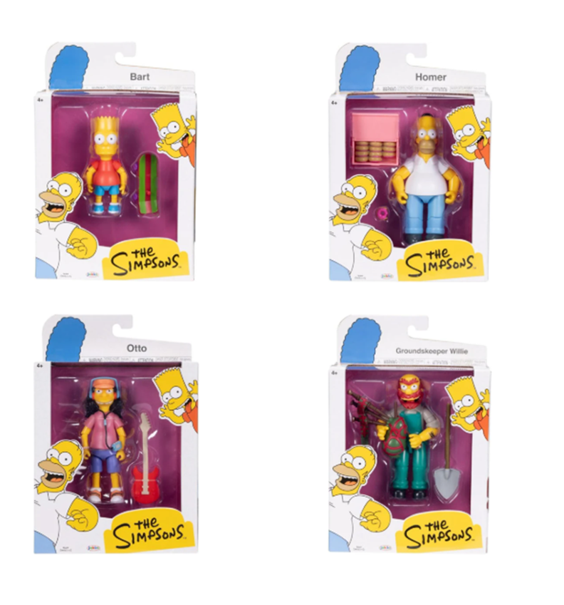 Figuras Los Simpsons Set De 4 Personajes 12 Cm De Altura