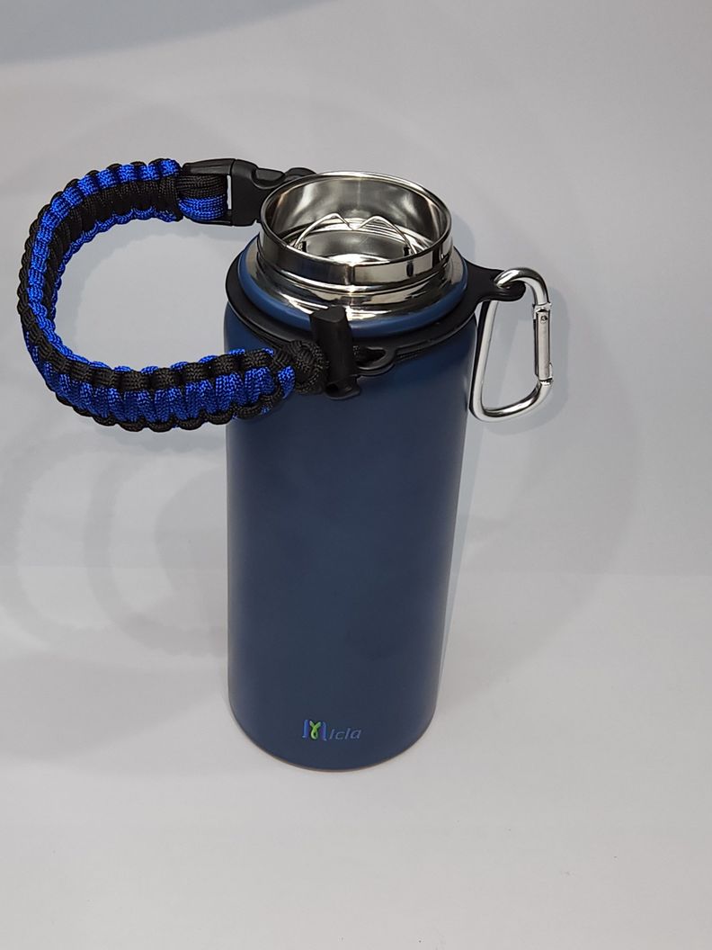 Botella de agua Insulada con cuerda Paracord-4