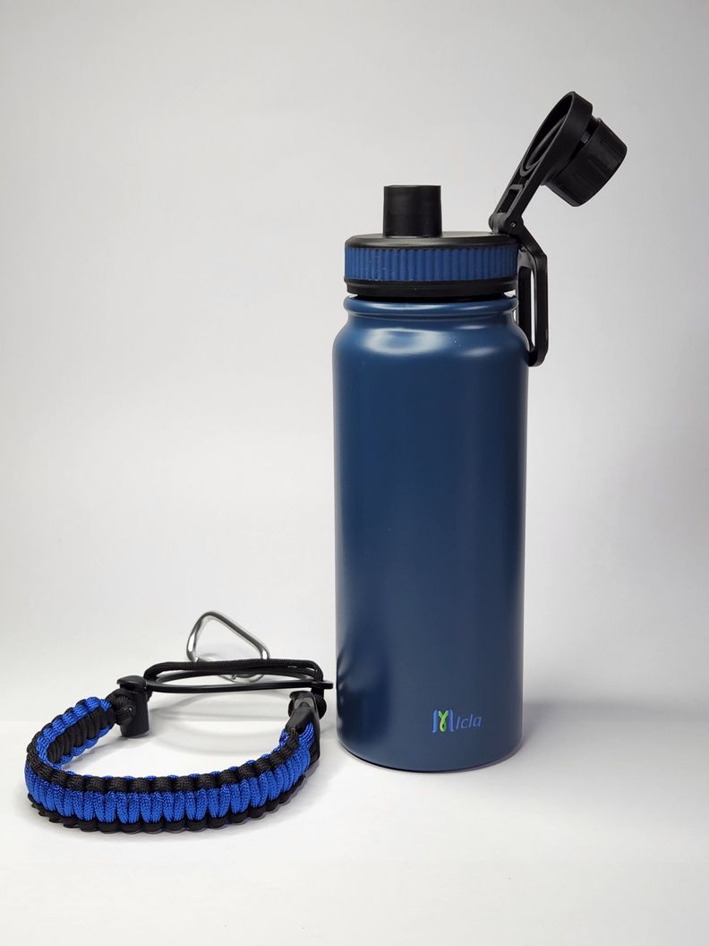 Botella de agua Insulada con cuerda Paracord-3
