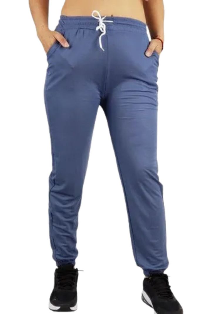 Pantalon Deportivo Jogger Buzo Mujer Algodon Lycra Verano 101 Azul