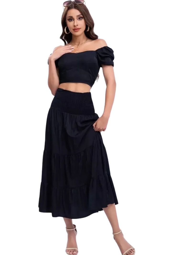 Conjunto Premium, Dos Piezas Primavera Verano. Juvenil 289 Negro S