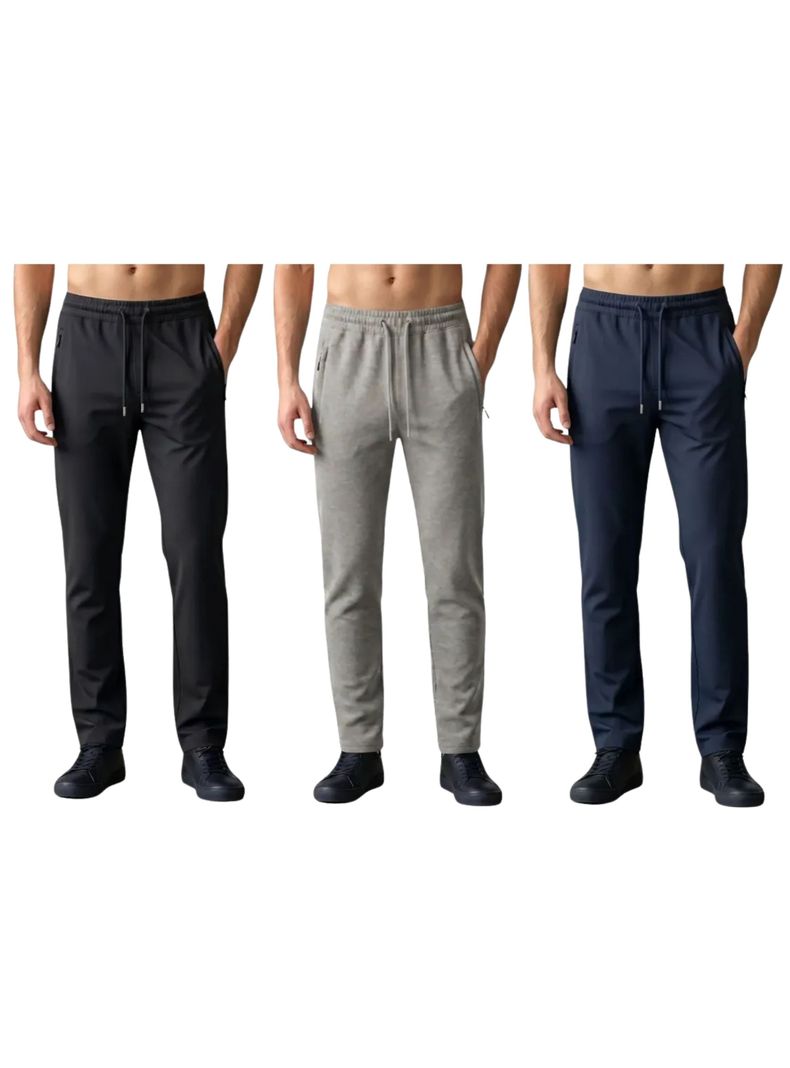 Pack 3 Pantalon Buzo Hombre Algodon Jogger Deportivo Oferta! 952