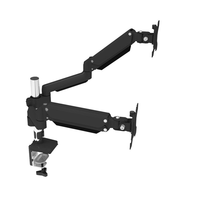 Brazo monitor doble poste y resorte a gas-1