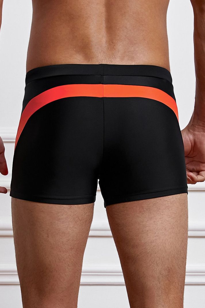 Hip Negro Short Traje De Baño Elástico Sexy Hombre Gloriahoon-2