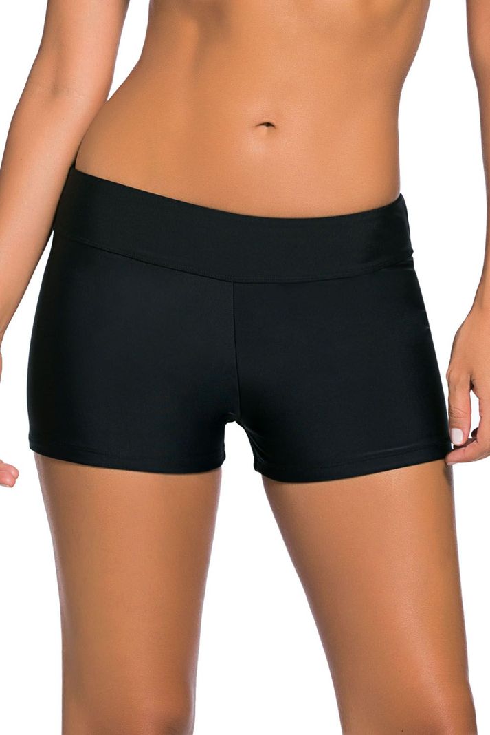 Short De Baño Hot Pants Sexy Negro Gloriahoon-0