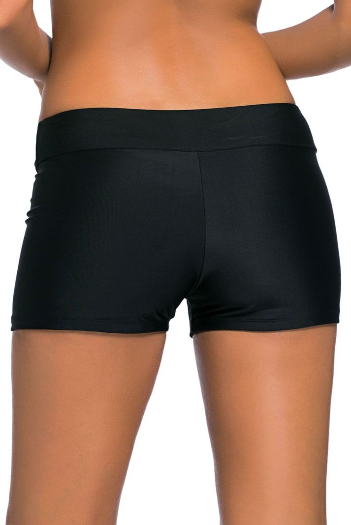Short De Baño Hot Pants Sexy Negro Gloriahoon-2