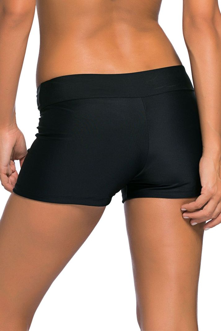 Short De Baño Hot Pants Sexy Negro Gloriahoon-3