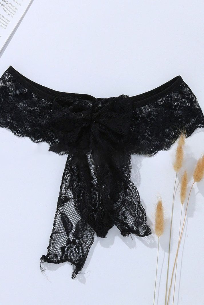 Tanga Calzón Lazo Sexy Lencería Erótica Gloriahoon Talla M-2