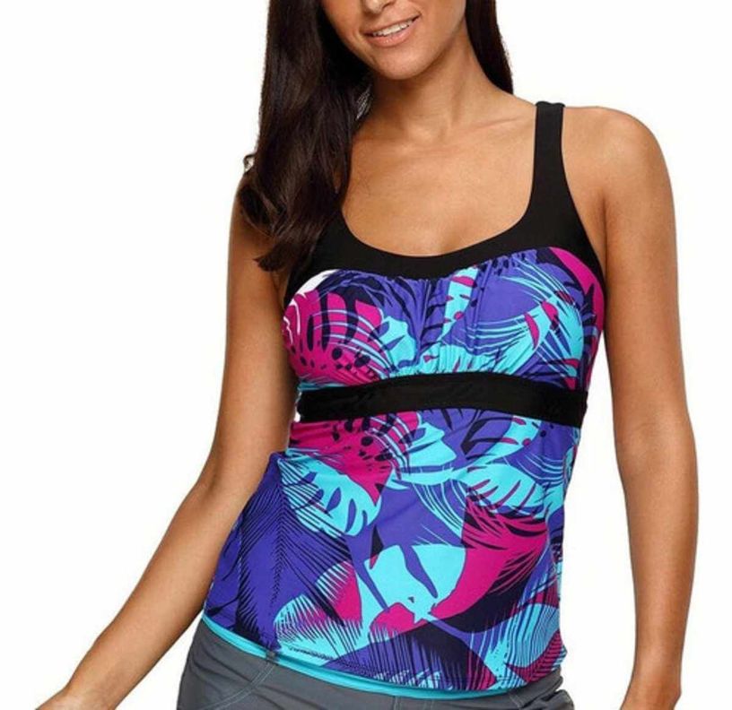 Traje De Baño Top Tankini Sólo Parte De Arriba Gloriahoon Vi-0