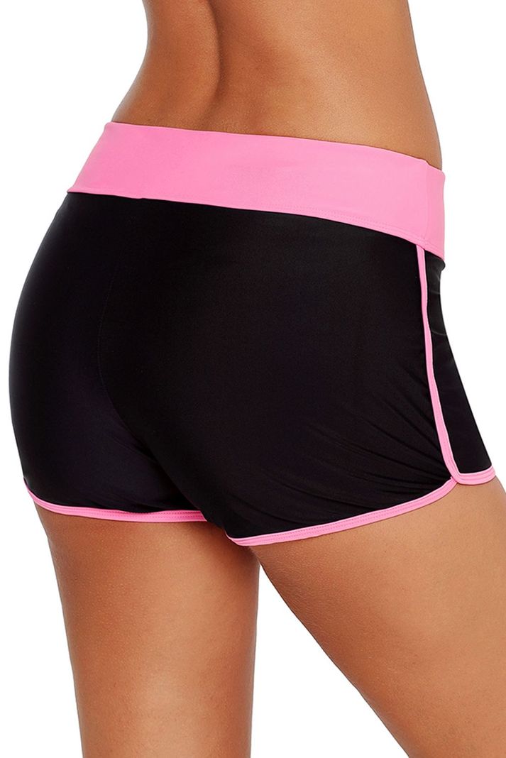 Short De Baño Deportivo Mujer Rosado Gloriahoon-2