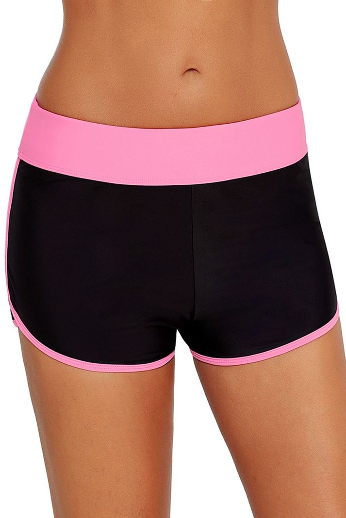 Short De Baño Deportivo Mujer Rosado Gloriahoon-3