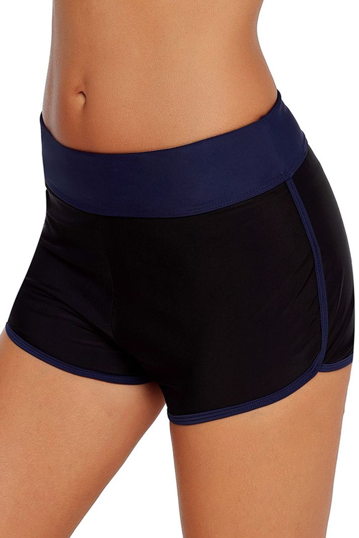 Short De Bano Deportivo Mujer Azul Gloriahoon
