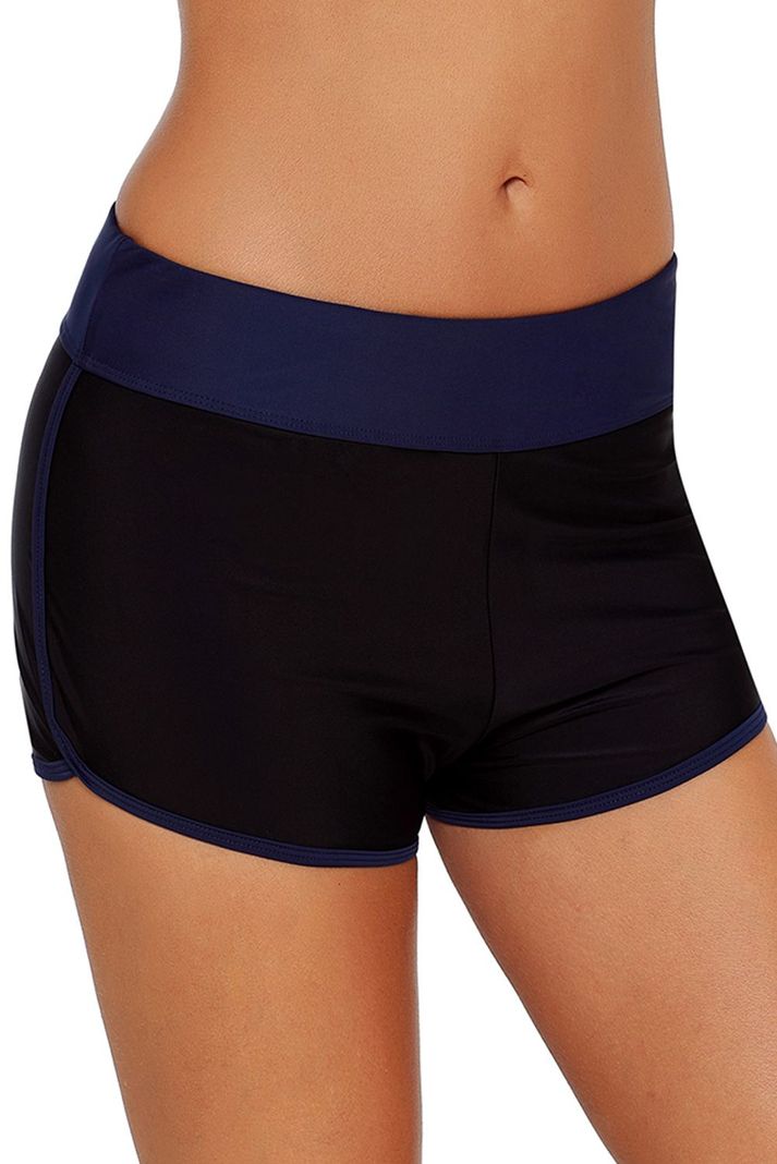 Short De Baño Deportivo Mujer Azul Gloriahoon-1