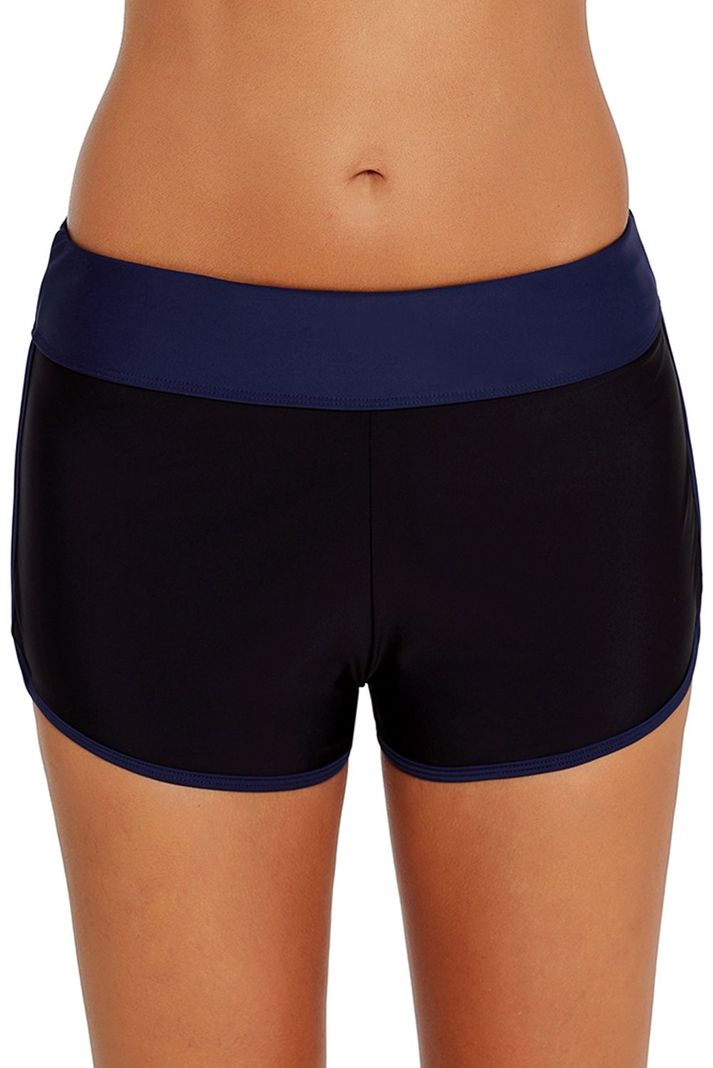 Short De Baño Deportivo Mujer Azul Gloriahoon-3