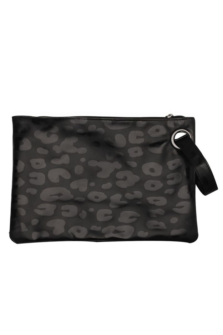 Clutch Cartera De Mano Pu Leopard Gloriahoon-0