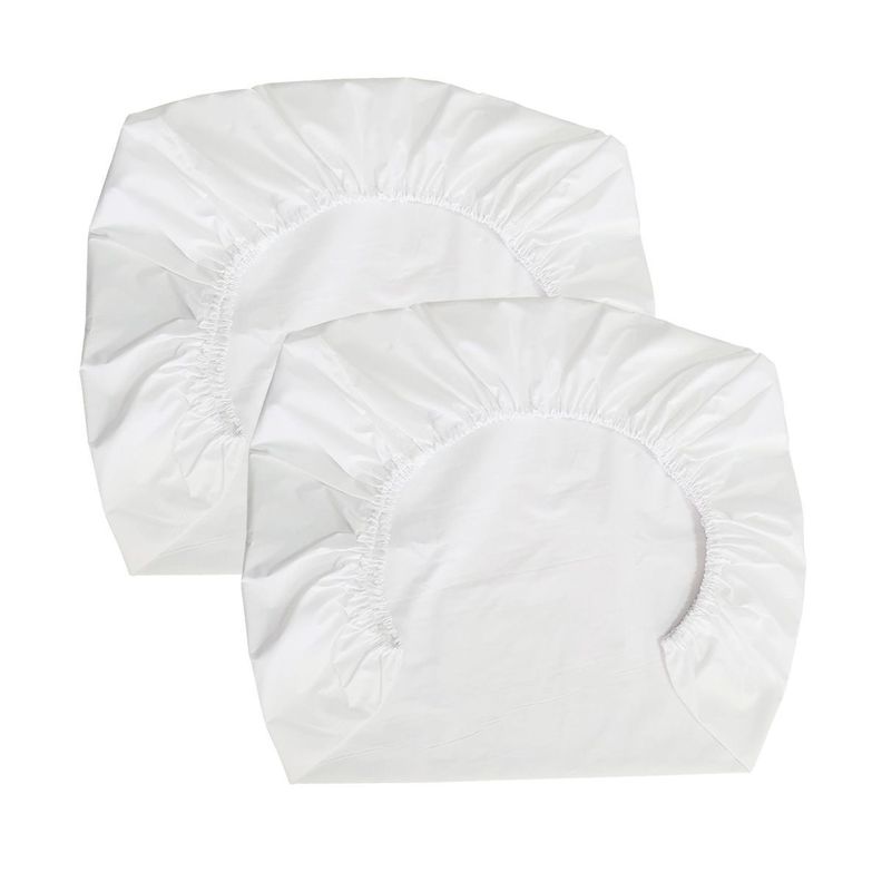 Set de 2 Sabanas Bajeras para Colecho Blancas