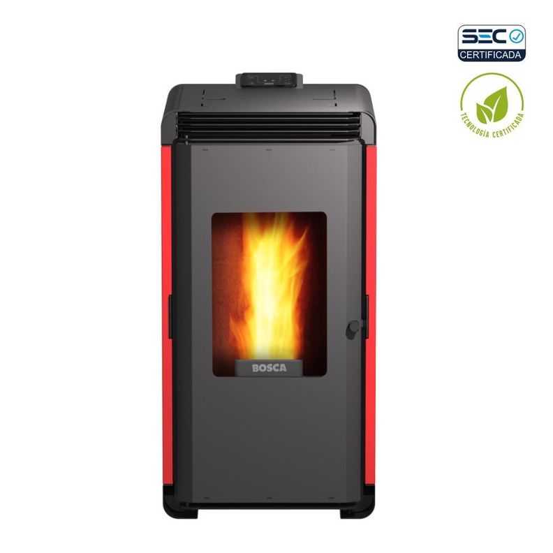 Calefactor A Pellet Hera+ Rojo Bosca-0