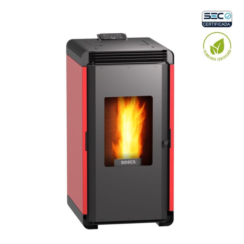 Calefactor A Pellet Hera+ Rojo Bosca-1