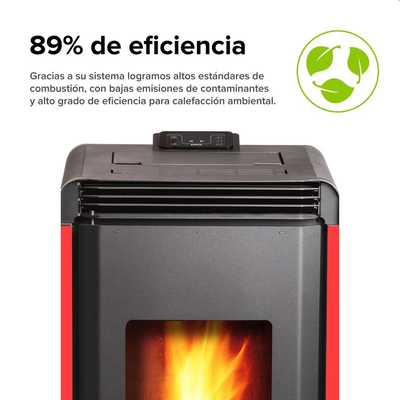 Calefactor A Pellet Hera+ Rojo Bosca-4