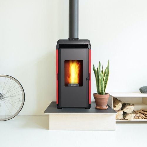 Calefactor A Pellet Hera+ Rojo Bosca-7