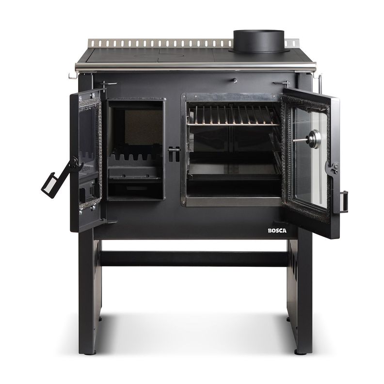 Cocina a Leña Bosca Ares 70 Charcoal-2