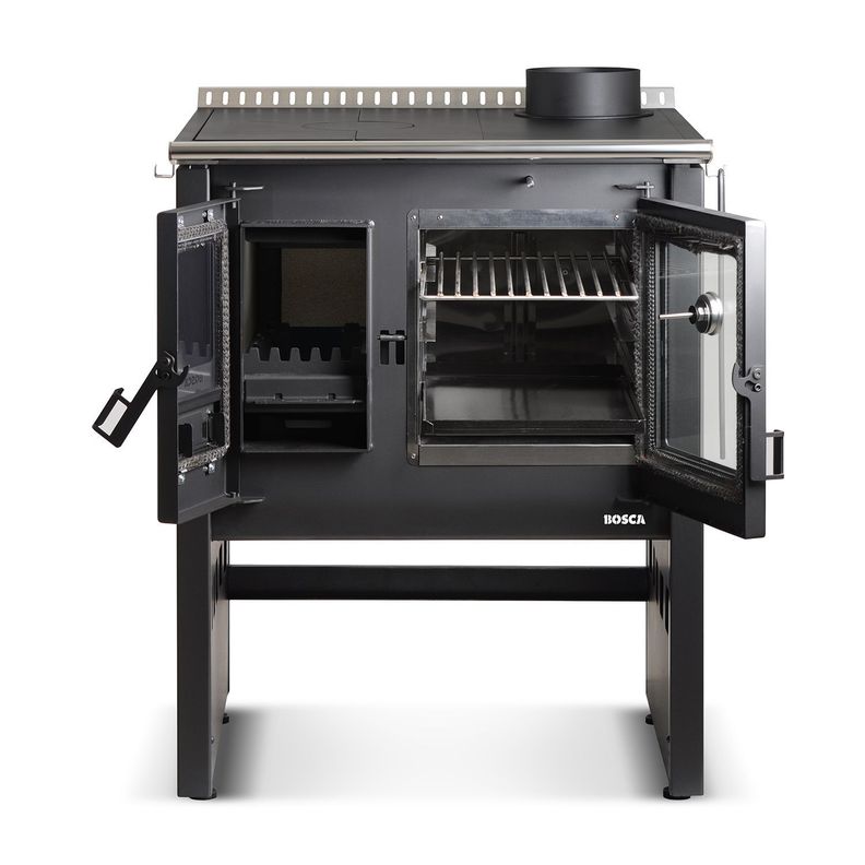 Cocina a Leña Bosca Ares 70 Charcoal-3