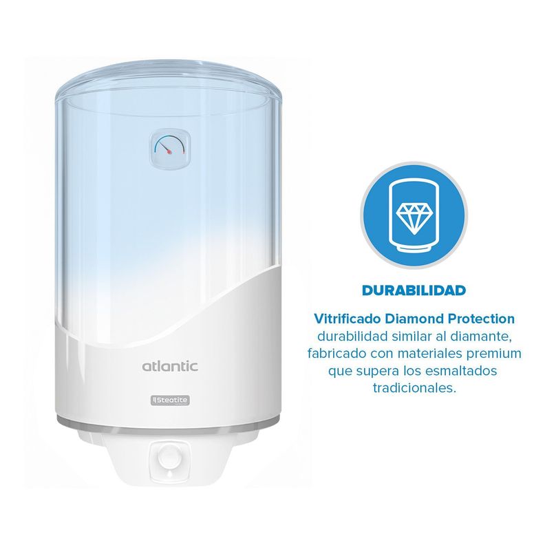 Termo Eléctrico Atlantic Steatite 80 litros-3