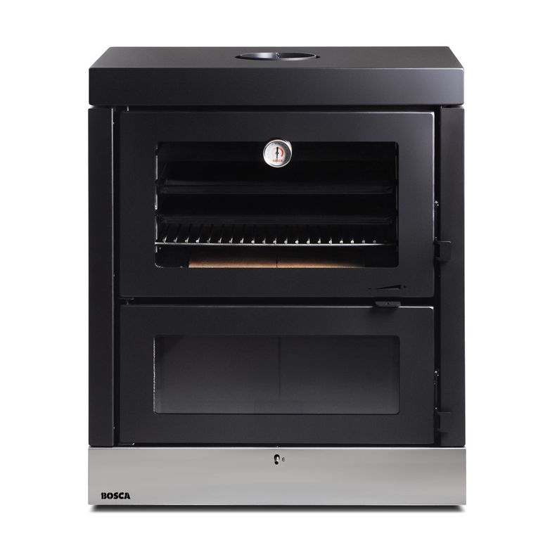 Horno a lena Doble Camara Negro