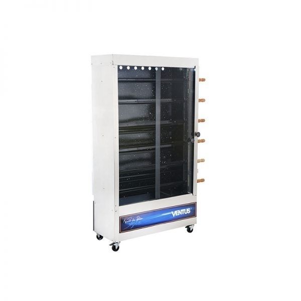 VENTUS ASADOR DE POLLO 6 ESP. QUEM. TUBULAR PR-634N-2