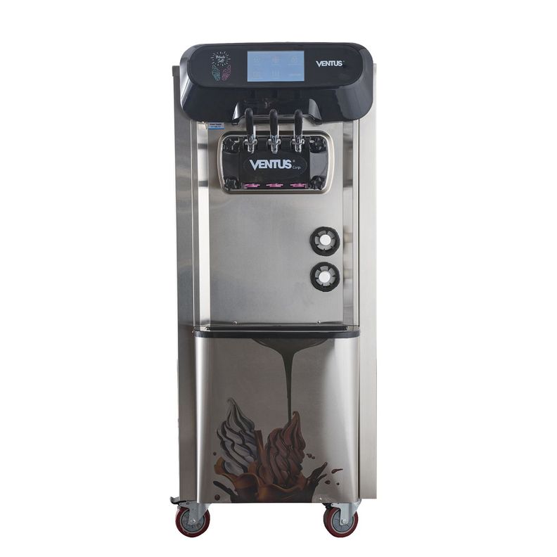 Ventus Maquina de Helado Soft Pedestal 40 Lts/H Gris