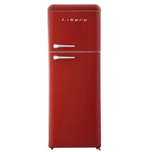 REFRIGERADOR RETRO LRT-210DFRR ROJO-0