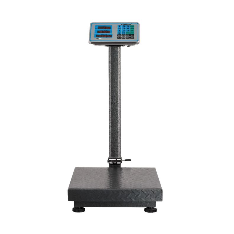Ventus Balanza Plataforma B-300A Acero Diamantado 300 Kg Negro